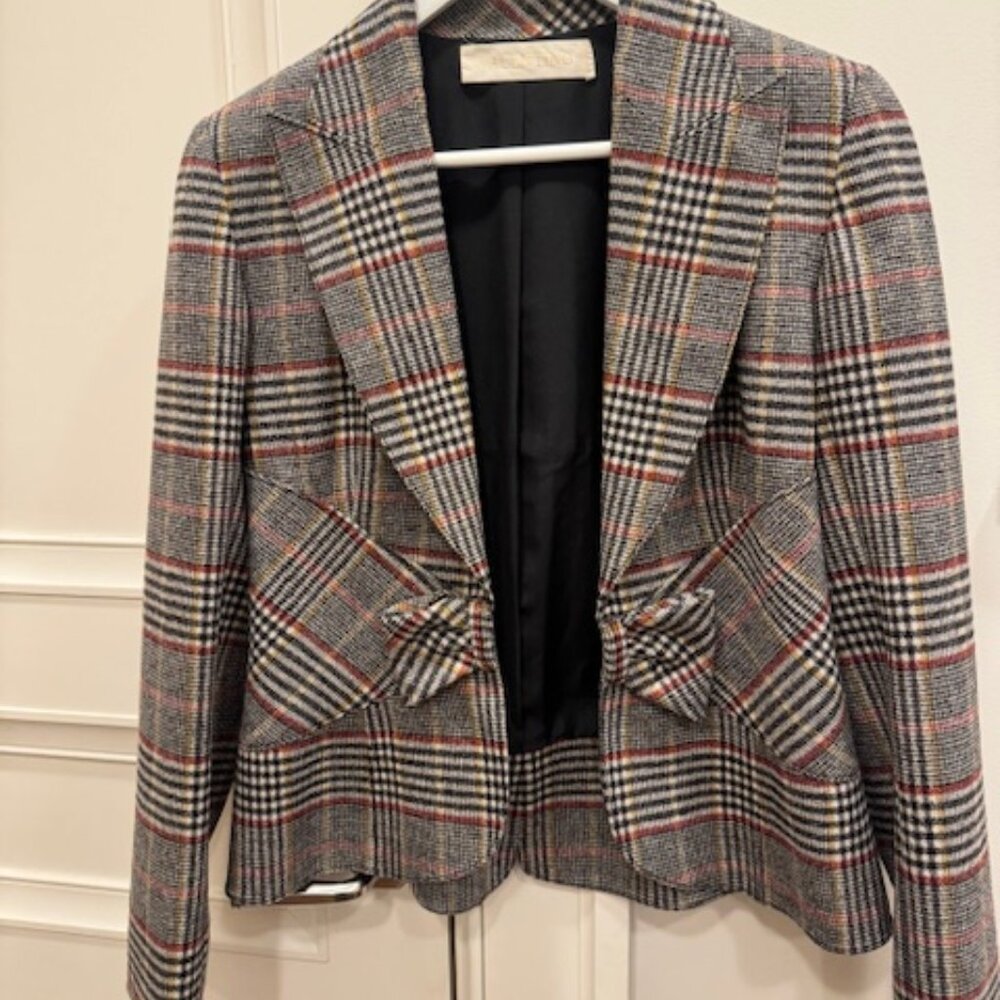 Valentino Plaid Blazer